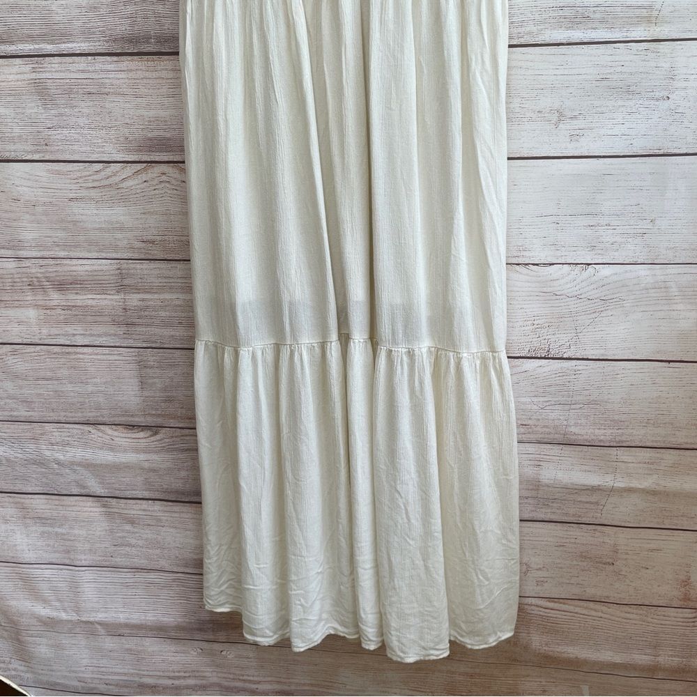 AMERICAN EAGLE CROCHET LACE BOHO COTTAGECORE MAXI DRESS IN CREAM - Picture 10 of 12